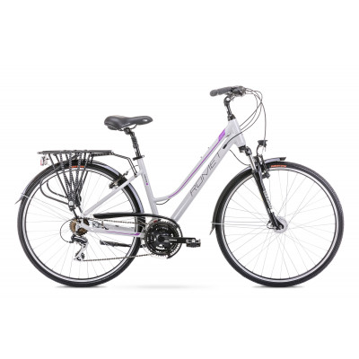 Trekingový bicykel 28" Romet Gazela 3 sivo-ružový hliníkový 20"
